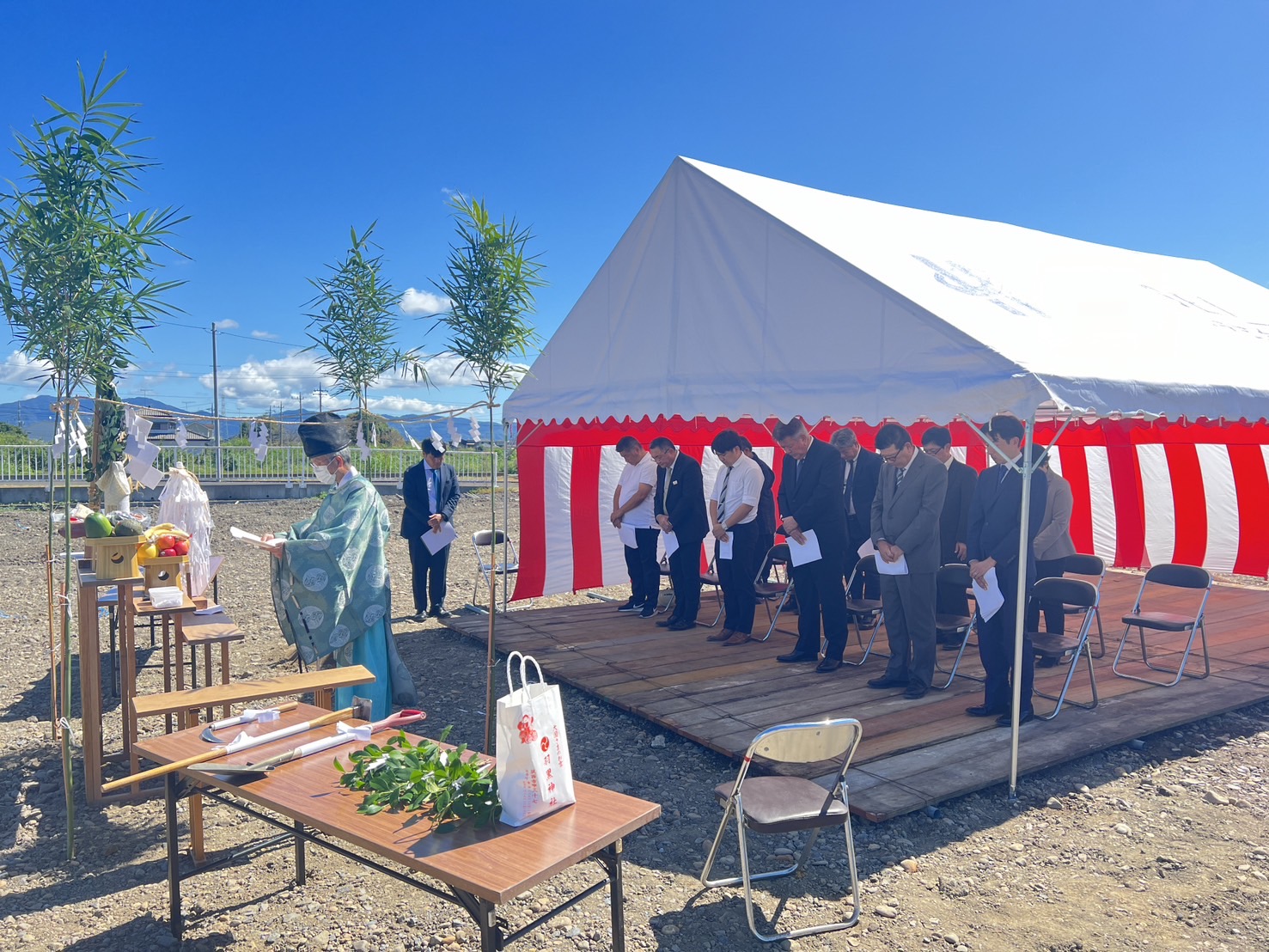 ホームセンター山新下館店改築工事」安全祈願祭 | 平成建設株式会社